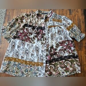 Northern Reflections Amanda Green line Blouse size small